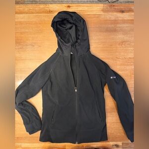Women’s Columbia fleece full zip jacket size small black